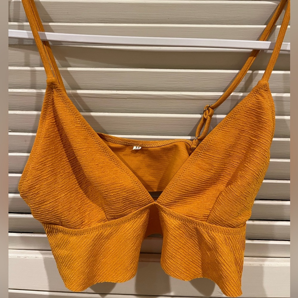 Cupshe Orange Bikini Top